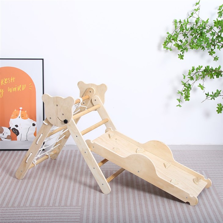 Wooden Triangle Climbing Set
